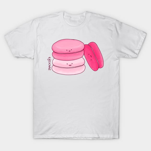 PINK Macaron T-Shirt by Snacks At 3